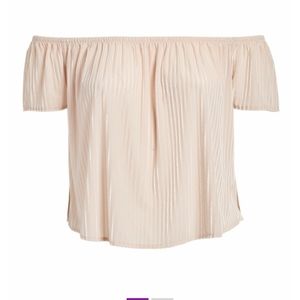 Nwt! Light pink off the shoulder top size 3x